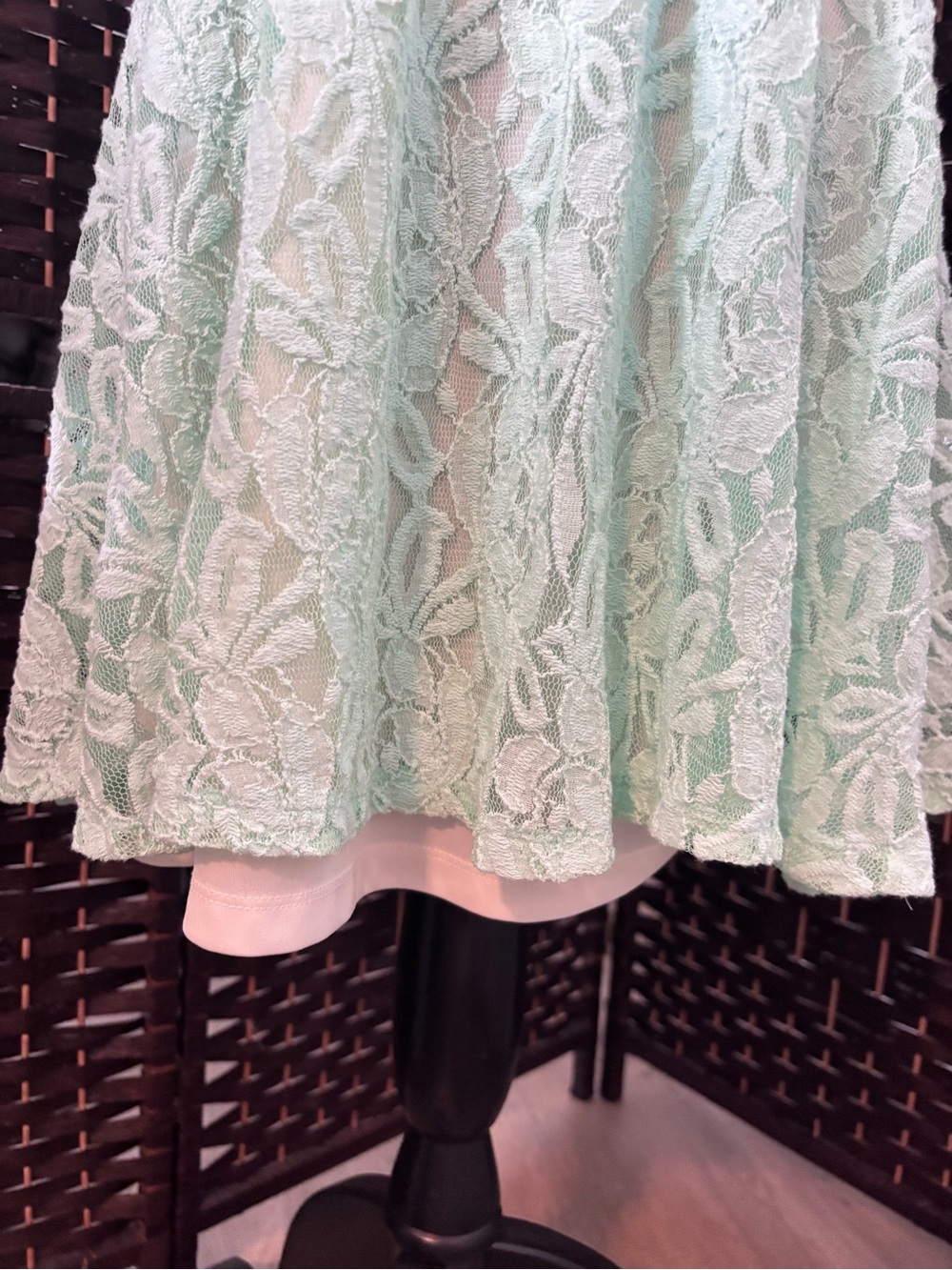 Seafoam Green Sweetheart Skater Dress - Size Medium - Exhilaration - Picture 3 of 11